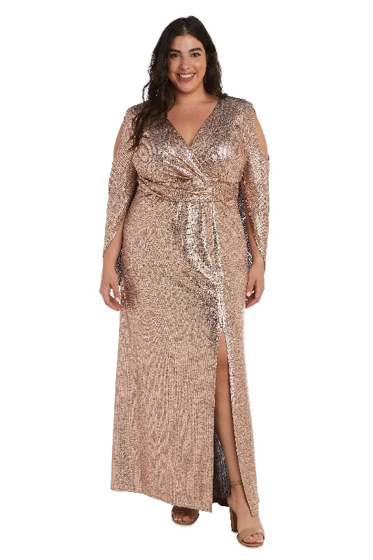 TightjeanR&M Richards 9741W Long Plus Size Formal Dress