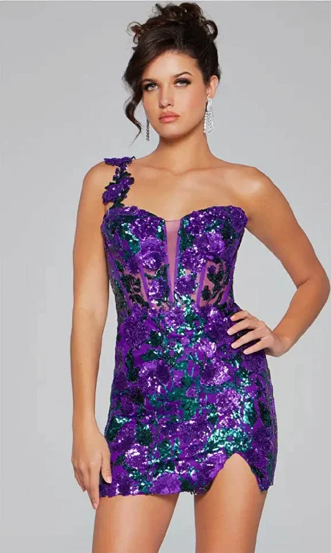 TightyogaJovani 40647 - Sequin Corset Cocktail Dress