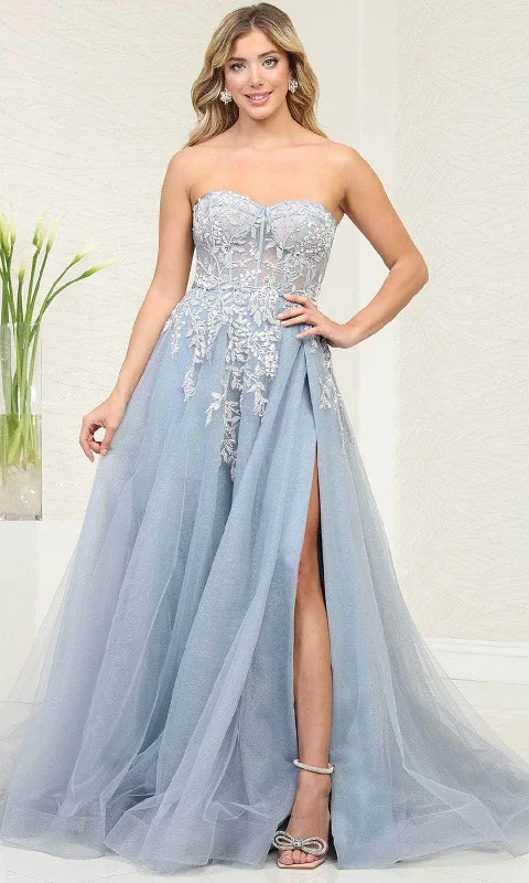 TightdeadlineMay Queen RQ8135 - Strapless Corset Prom Dress