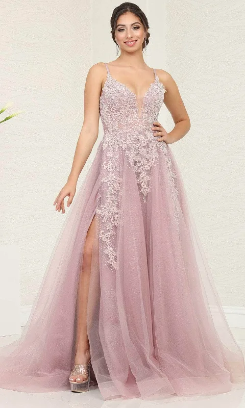 TightsealMay Queen RQ8137 - Foliage Detail Prom Dress