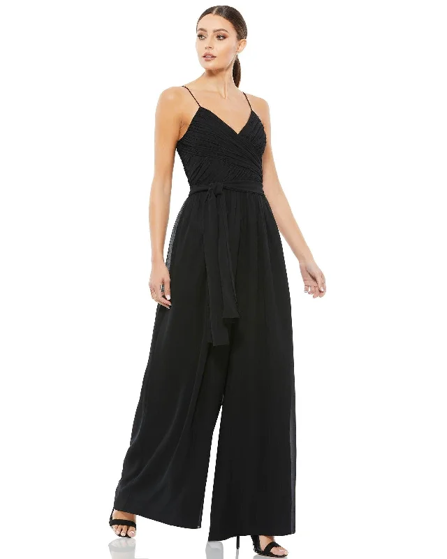 TightsqueezeMac Duggal 70100 Formal Spaghetti Strap Jumpsuit