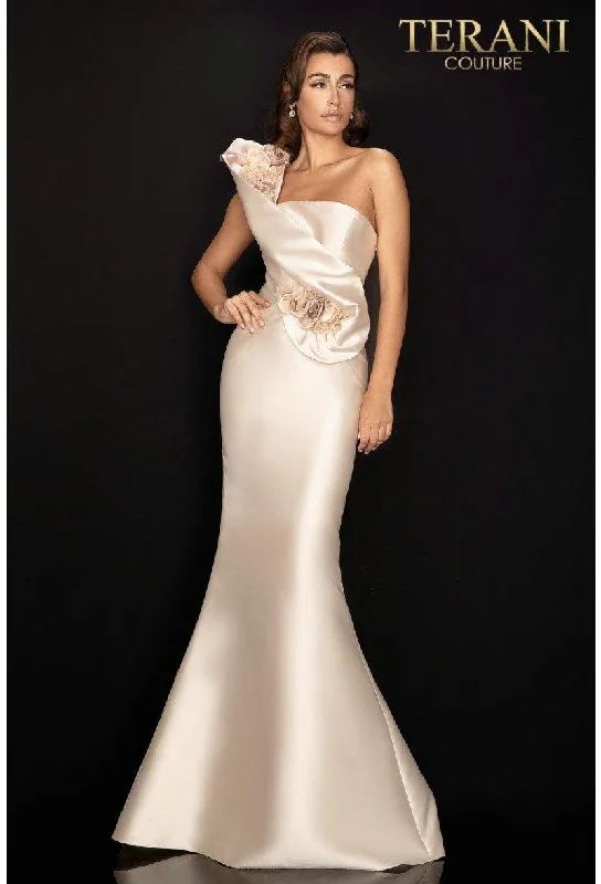 TightyogaTerani Couture 2011E2424 One Shoulder Long Gown