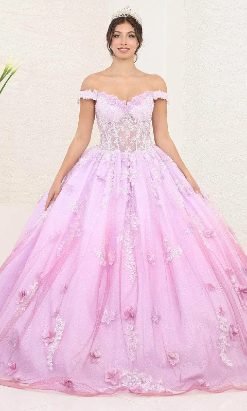 TightloopMay Queen LK254 - Off Shoulder Ombre Ballgown