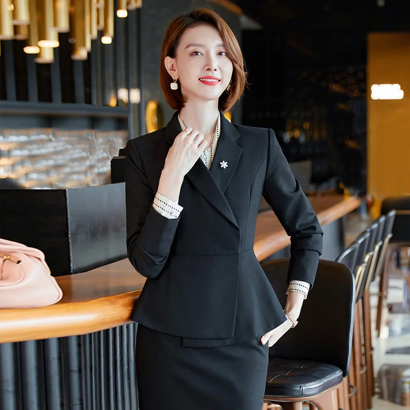 2 Piece Black Pant Suit