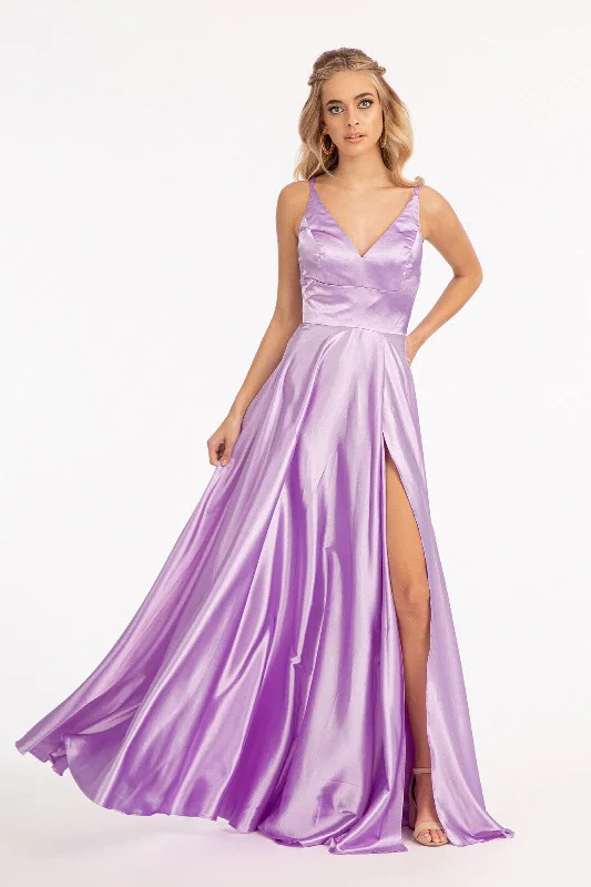 TightharmonyLong Spaghetti Strap Formal Bridesmaid Satin Dress