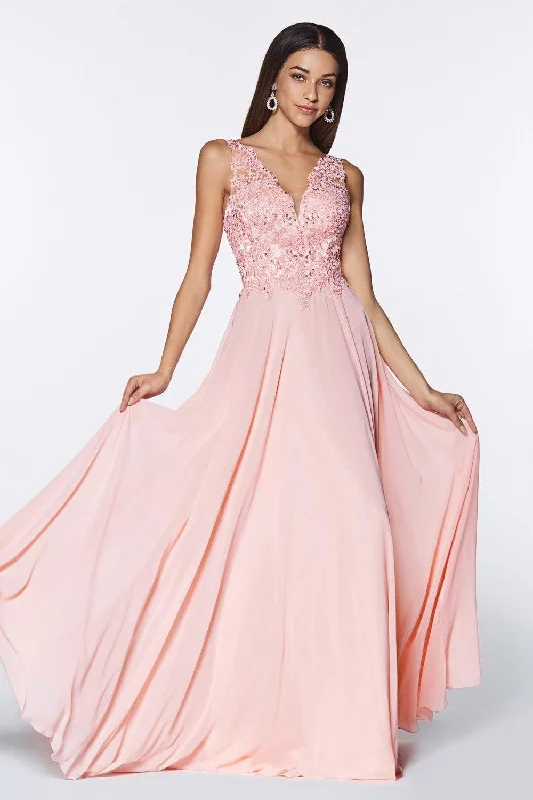 TightnessCinderella Divine UJ0123 Sleeveless Long Prom Dress Evening Gown