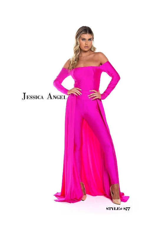 TightgripJessica Angel Long Off Shoulder Formal Jumpsuit 877