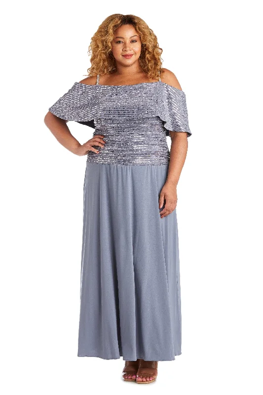 TightdeadlineR&M Richards 7047W Plus Size Formal Long Dress