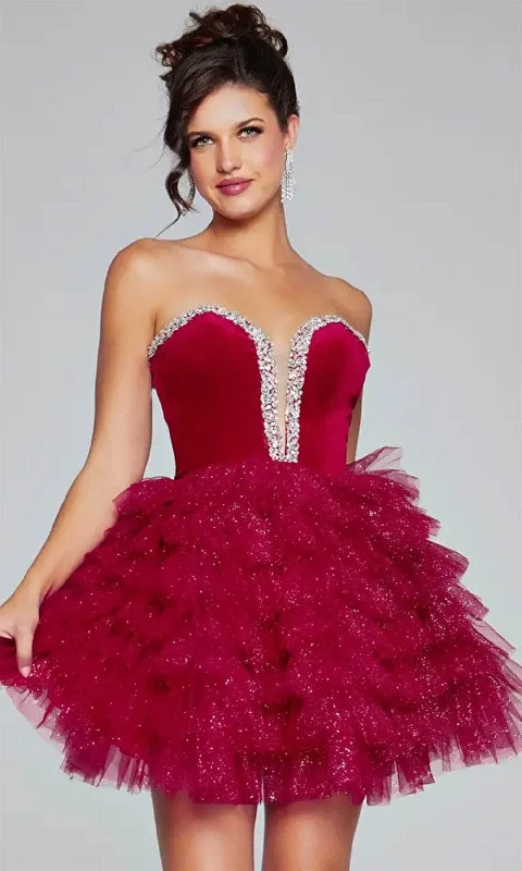 TightbeatJovani 40352 - Bejeweled Sweetheart Cocktail Dress