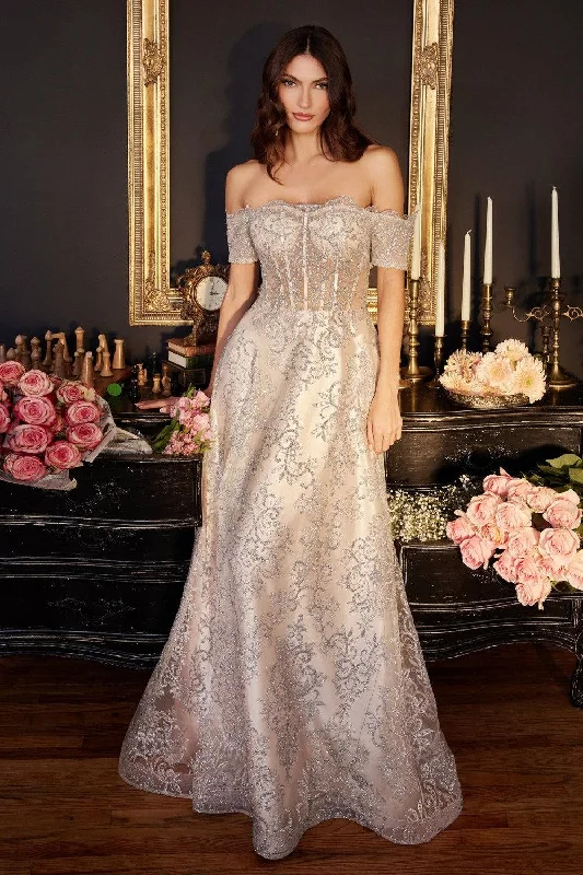 TightvictoryCinderella Divine J835 Long Off Shoulder Prom Dress