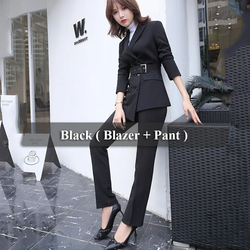 2 Piece Black Pant Suit