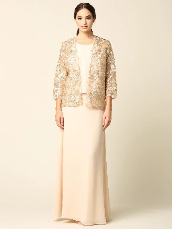 TightgloveMother of the Bride Long Formal Jacket Dress Sale