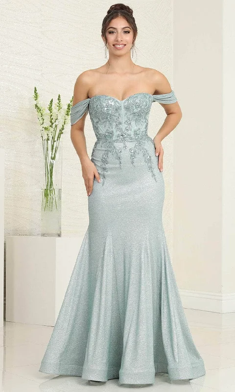 TightcornerMay Queen MQ2104 - Applique  Off Shoulder Prom Dress