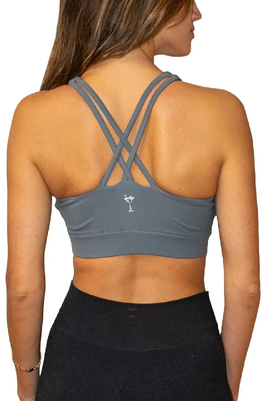 Lightweight tankGrey Crossover Sports Bra