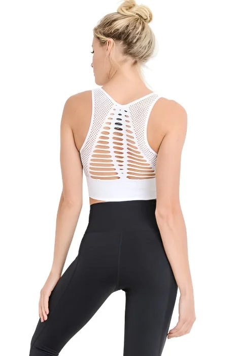 Running singletMono B Laser Cut Sports Bra AT2249