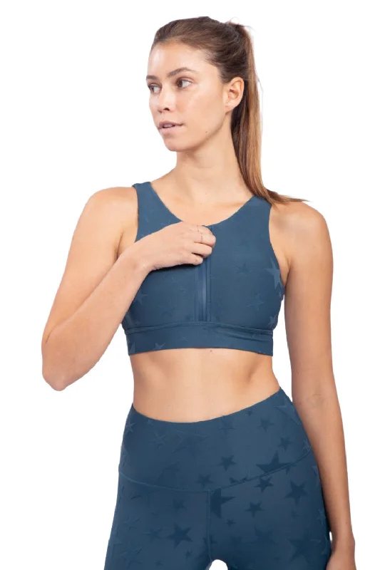 Training tankMono B Seeing Stars Zip Sports Bra AT-A0667 Plus Too