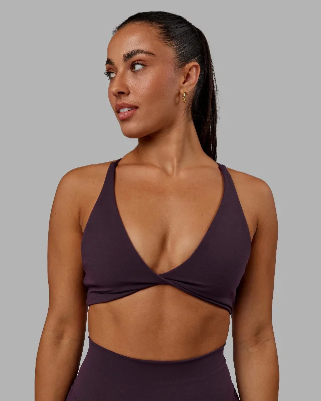 Training hoodieProgression Sports Bra - Midnight Plum