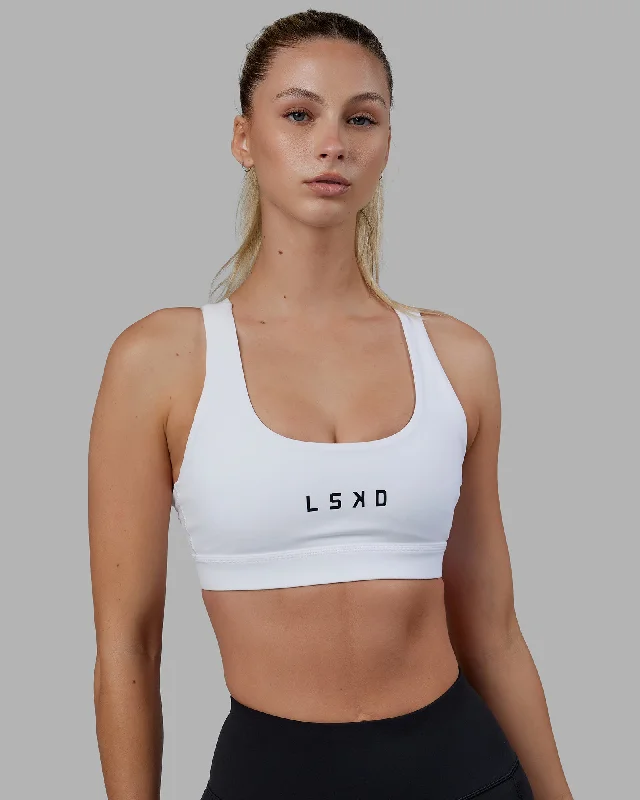 Performance tankRep Sports Bra - White-Black