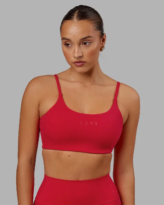 Waterproof tankTwist Sports Bra - Scarlet