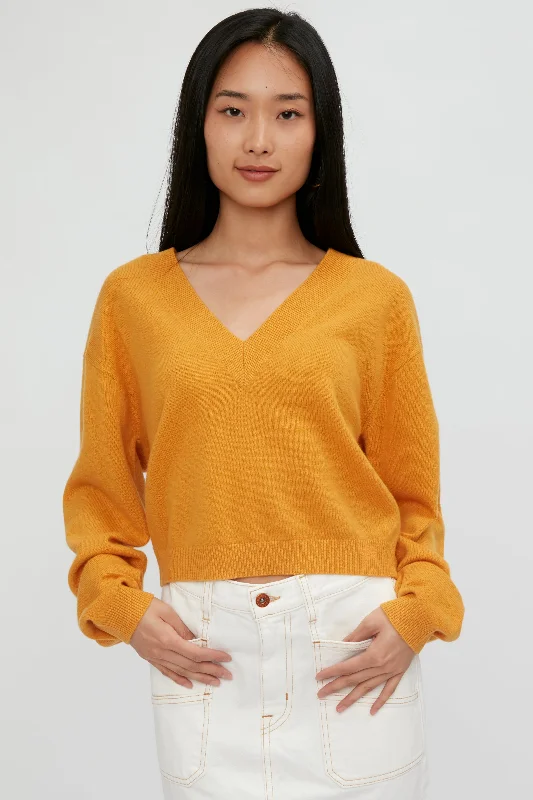 CroptophistoryAlba Cropped Sweater in Honey