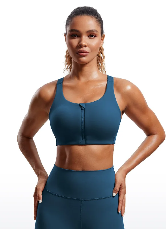 Athletic tankZip Front High Impact Sports Bra