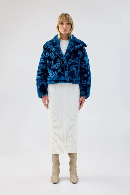 Cultural Knit TopsLa Chanson Puffer Jacket | Navy