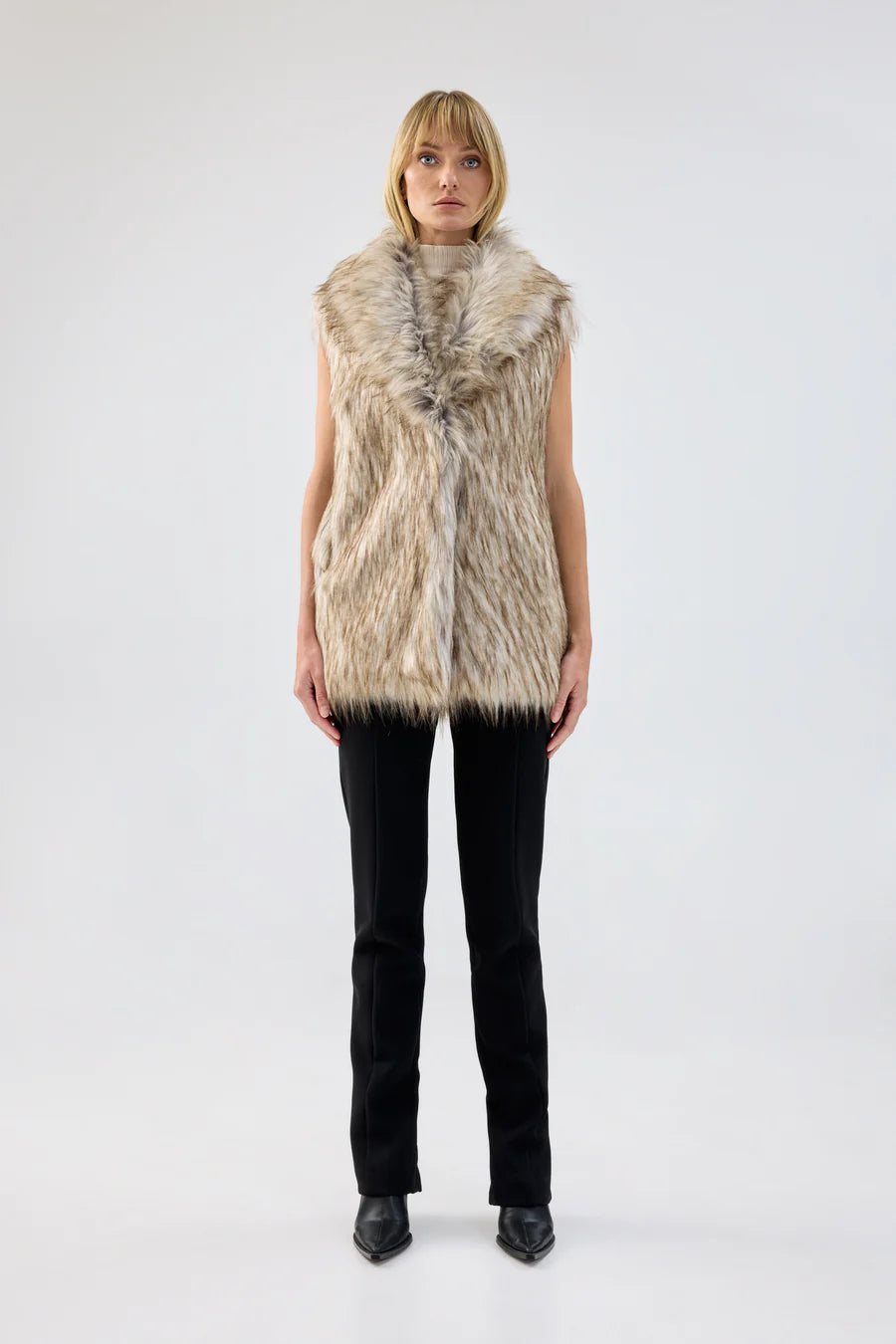 Beaded Knit TopsRubicon Vest | Natural