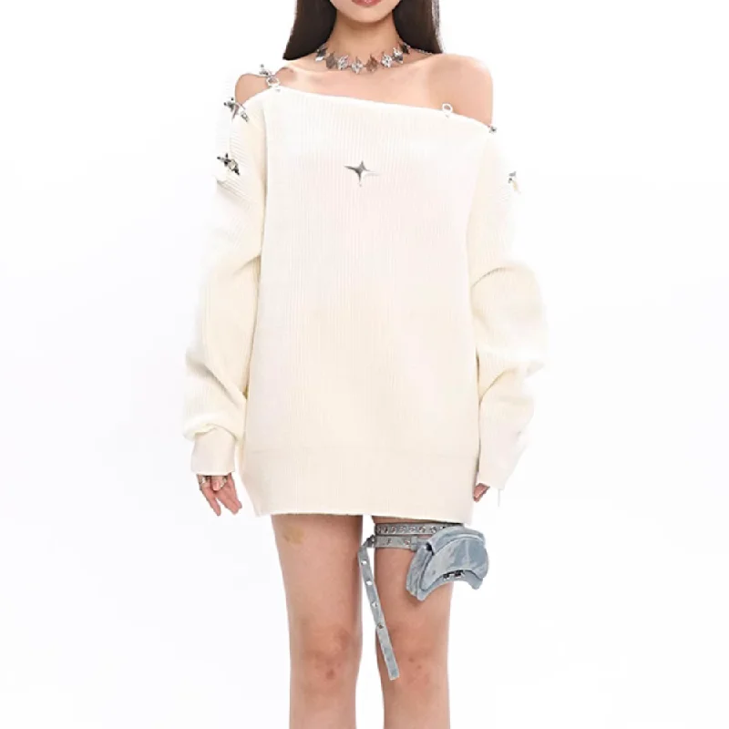 Women's Hot Girl Fashion Hollow Sweater