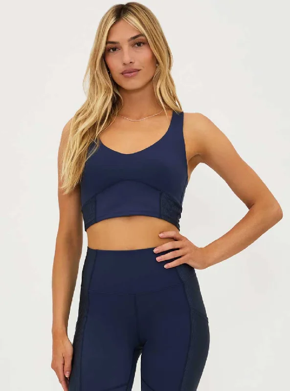 Reflective tankBeach Riot Women's Kaia Sports Bra Top - Ultramarine Navy Blue