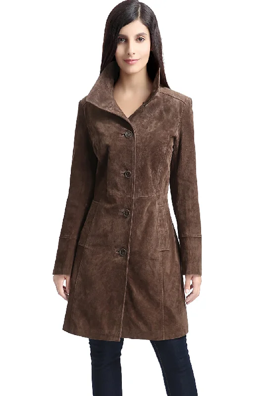 Casual JacketsBGSD Women Aubrey Suede Leather Walking Coat