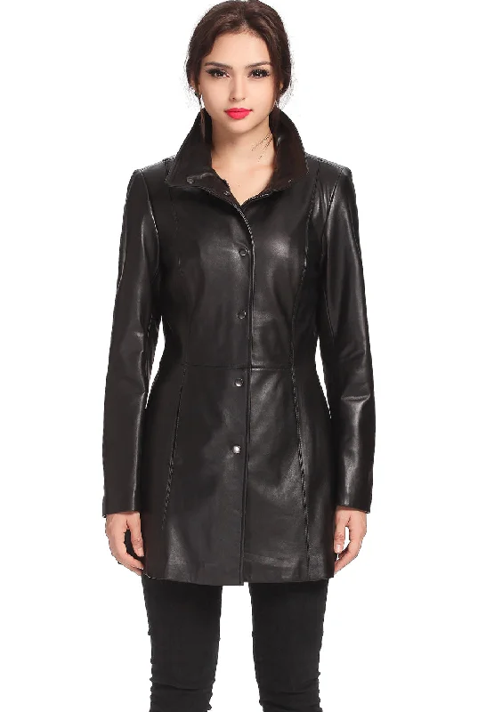 Mesh JacketsBGSD Women Jocelyn Lambskin Leather Car Coat