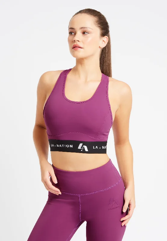 Training tankSignature Padded Sports Bra-Purple