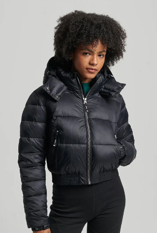 Urban JacketsSUPERDRY FUJI CROP HOODED JACKET