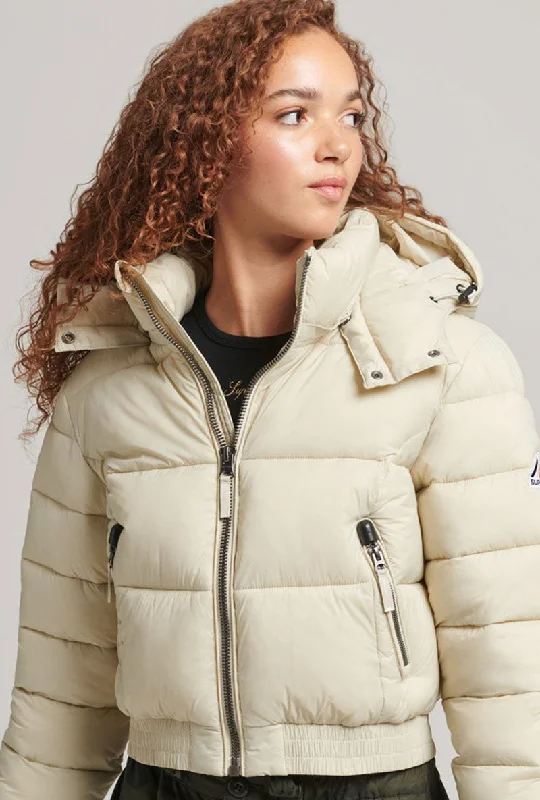 Travel JacketsSUPERDRY FUJI CROP HOODED JACKET