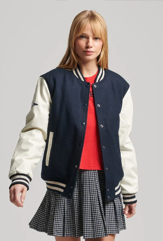 Lace-Up JacketsSUPERDRY VARSITY BOMBER JACKET