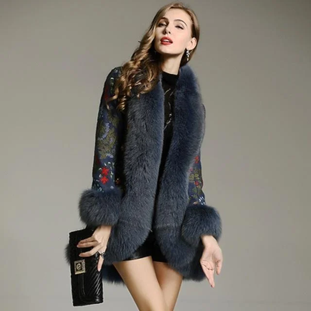 Studded JacketsTop Quality Embroidery Wool Coat