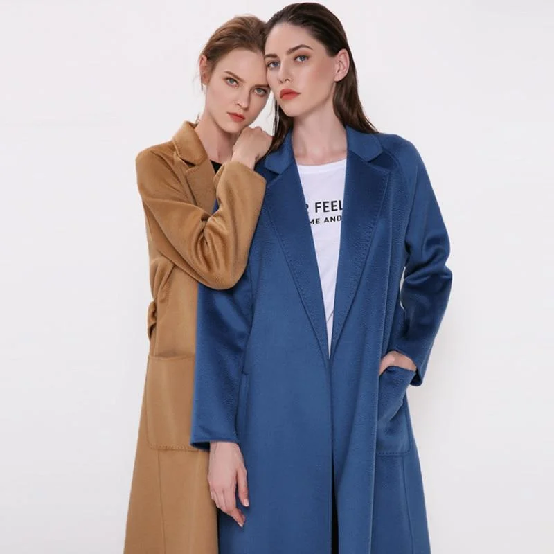 Denim JacketsWater Ripple Double-Sided Cashmere Coat