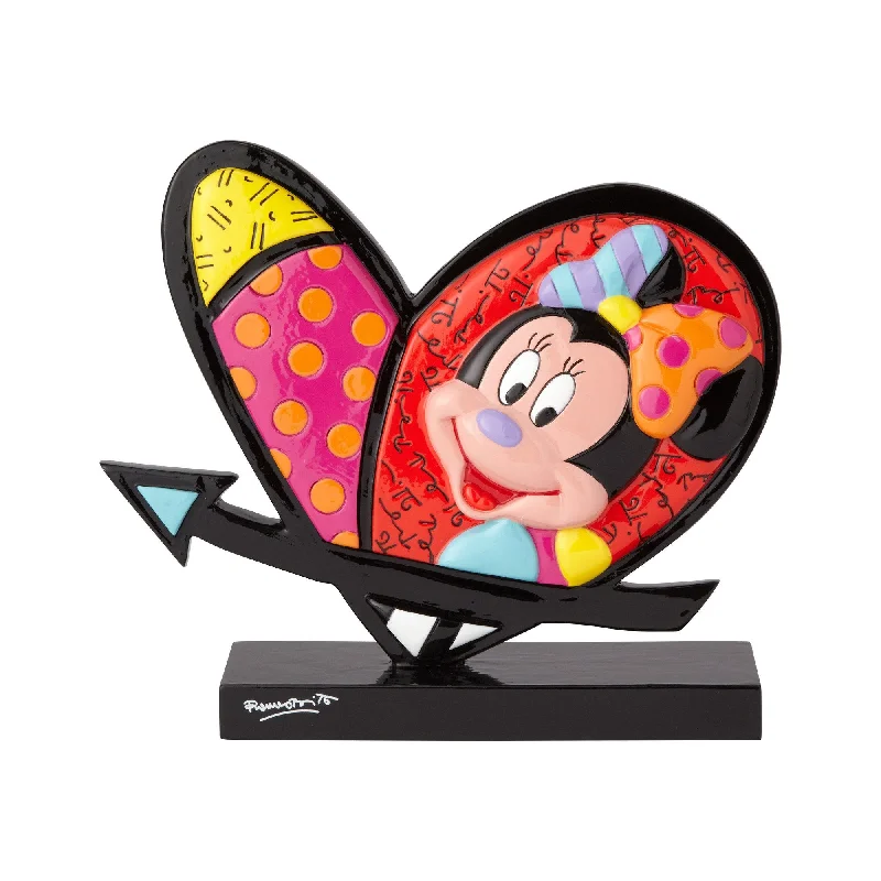 Disney Mickey & Minnie Heart Block Figurine by Romero Britto