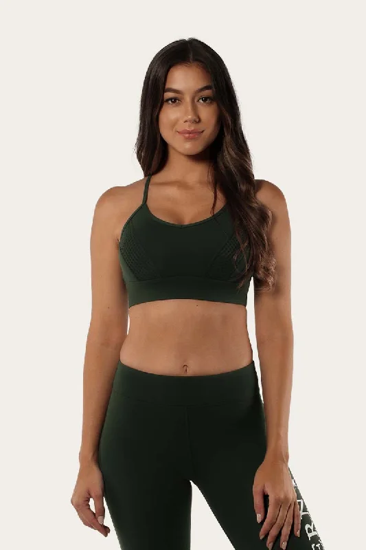 Training teeMallee Womens Sports Bra - Cargo Khaki