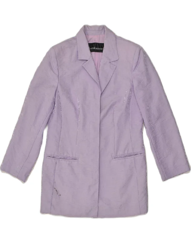 BlazerspiritROCCOBAROCCO Womens Blazer Jacket IT 46 Large Purple Polyamide