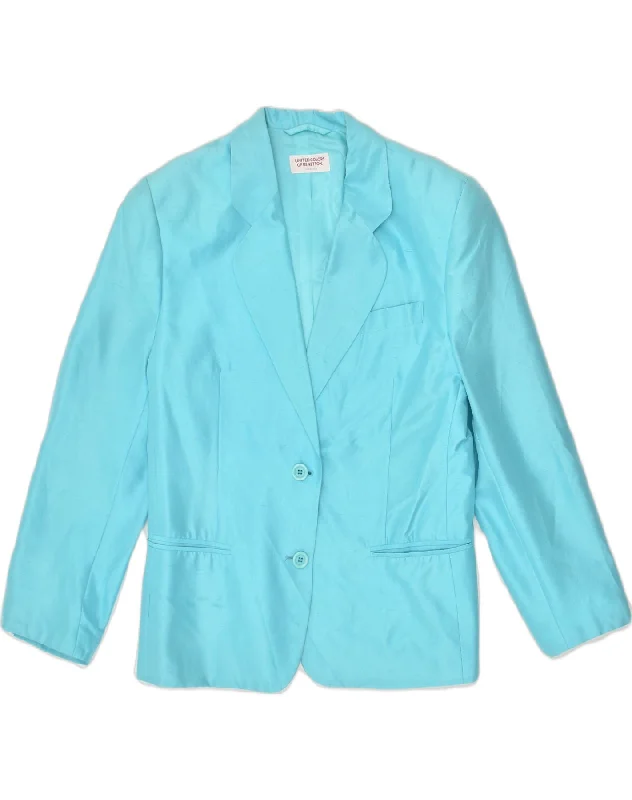 BlazerdunkUNITED COLORS OF BENETTON Womens 2 Button Blazer Jacket IT 42 Medium Blue