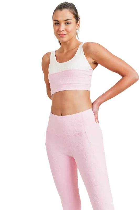 Gym tankMono B Textured Split Sports Bra AT8069