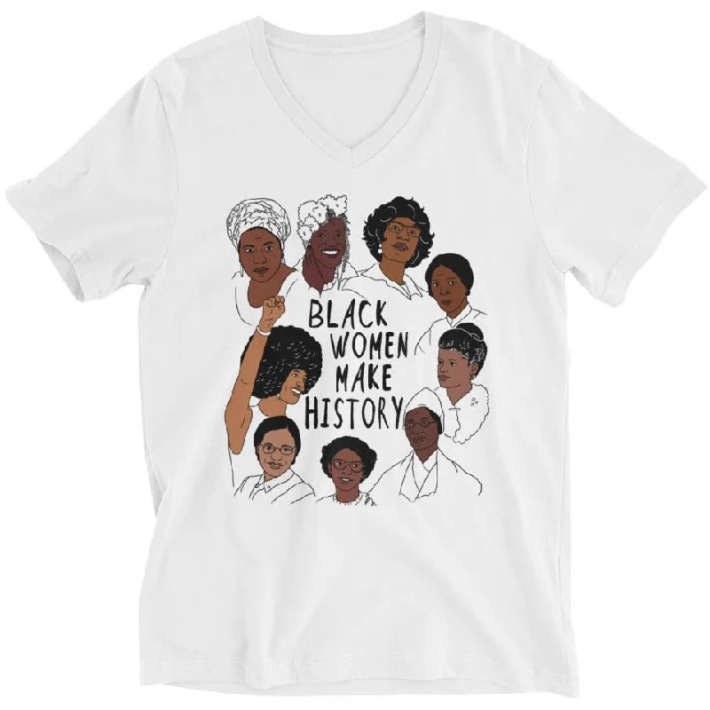 Leather-Paneled T-ShirtsBlack Women Make History -- Unisex T-Shirt