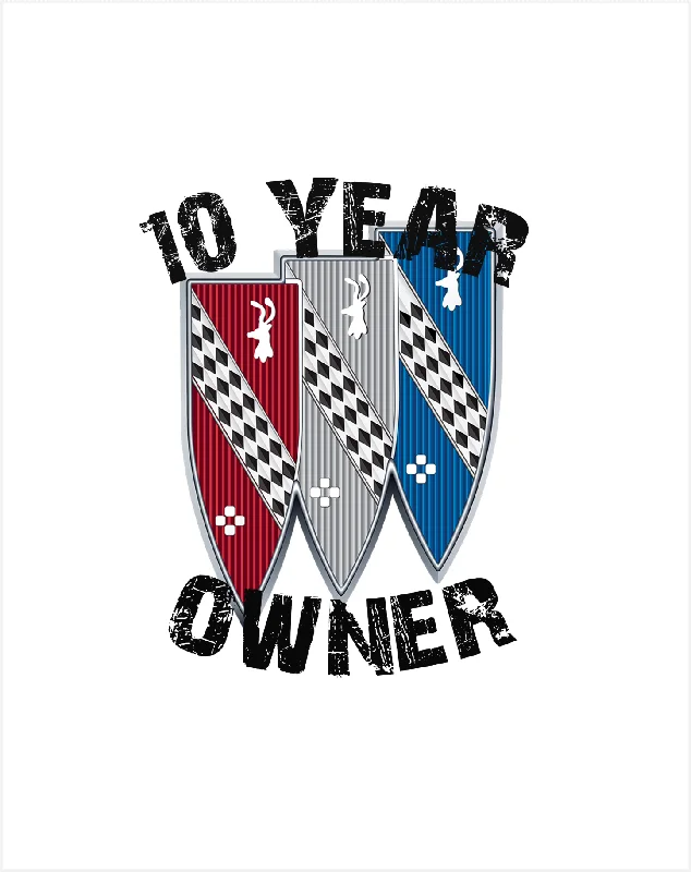 Tasseled T-ShirtsBuick Owner 10 Anniversary T-Shirt