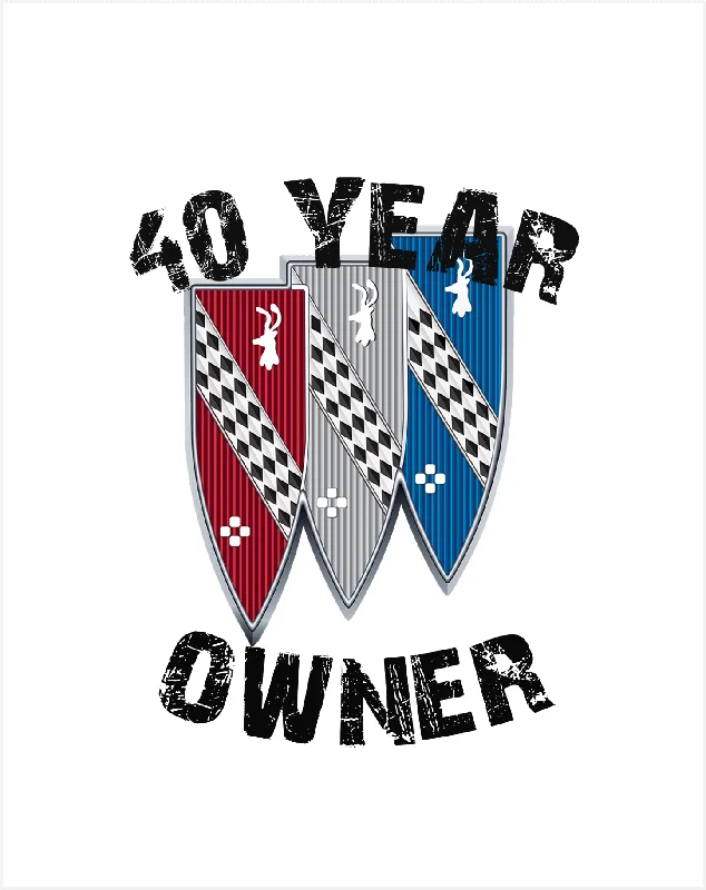 Tie-Dye T-ShirtsBuick Owner 40 Anniversary T-Shirt