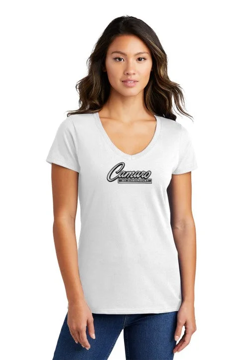 Cotton T-ShirtsCamaro by Chevrolet LADIES V-NECK T-shirt