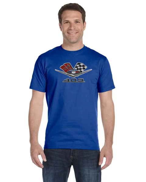 Chevrolet 409 Cross Flags T-shirt