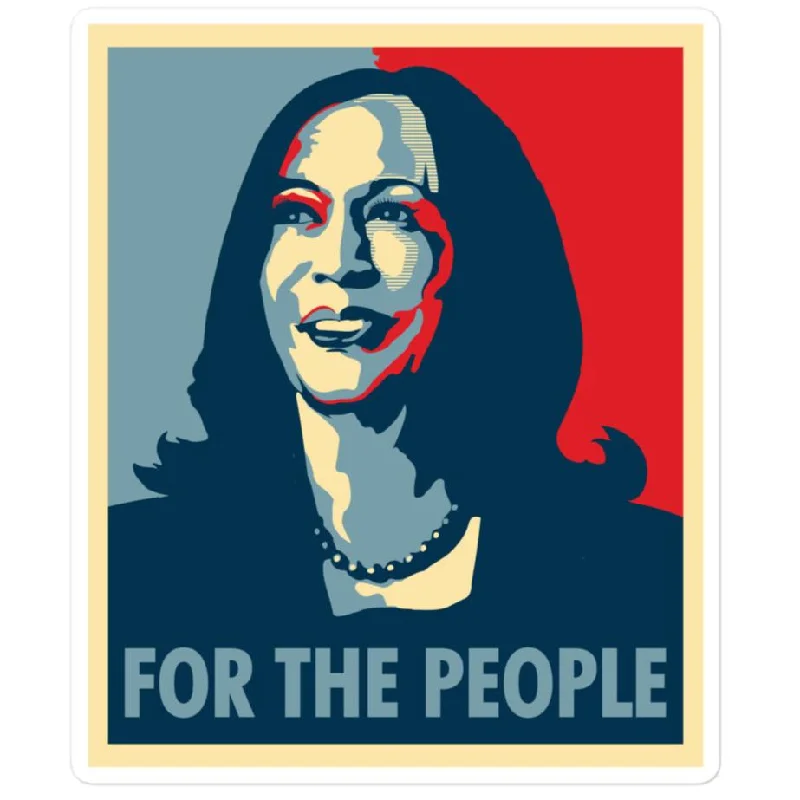 Colorblock T-ShirtsFor The People, Kamala Harris -- Sticker