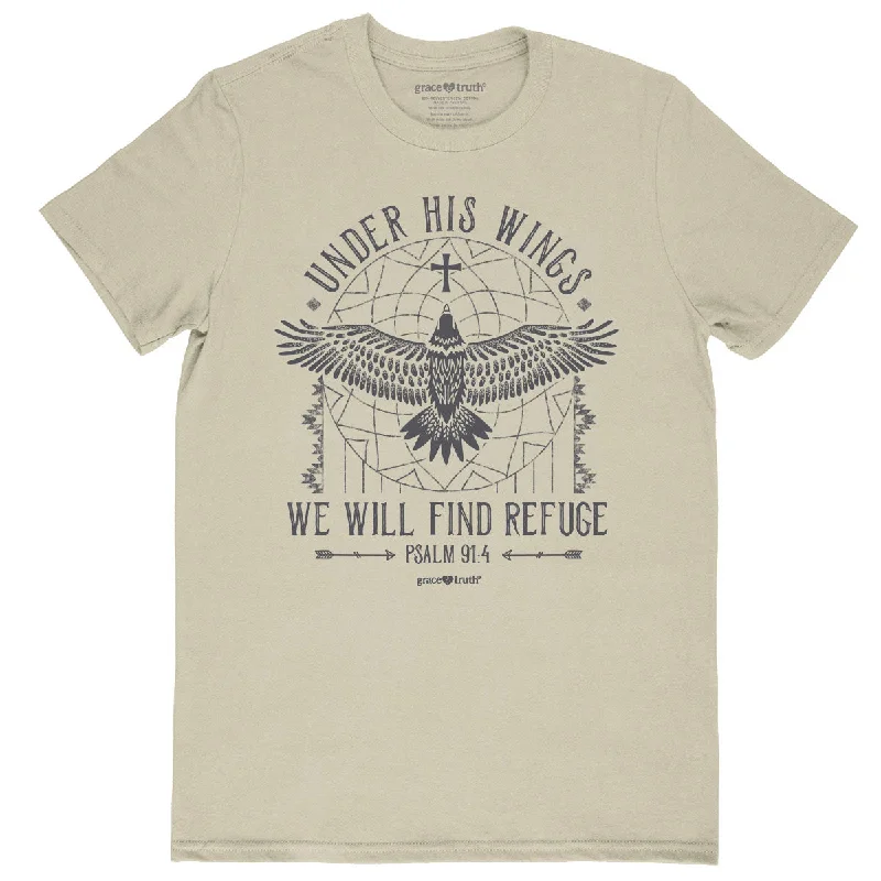 Designer T-Shirtsgrace & truth Womens T-Shirt Under His Wings