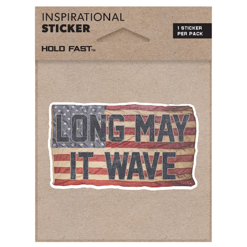 Slim Fit T-ShirtsHOLD FAST Long May it Wave Sticker